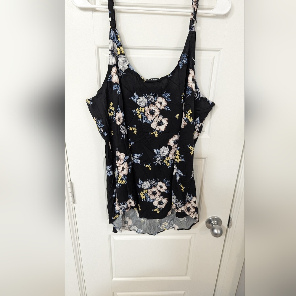 NWOT Torrid black floral cami size 3x